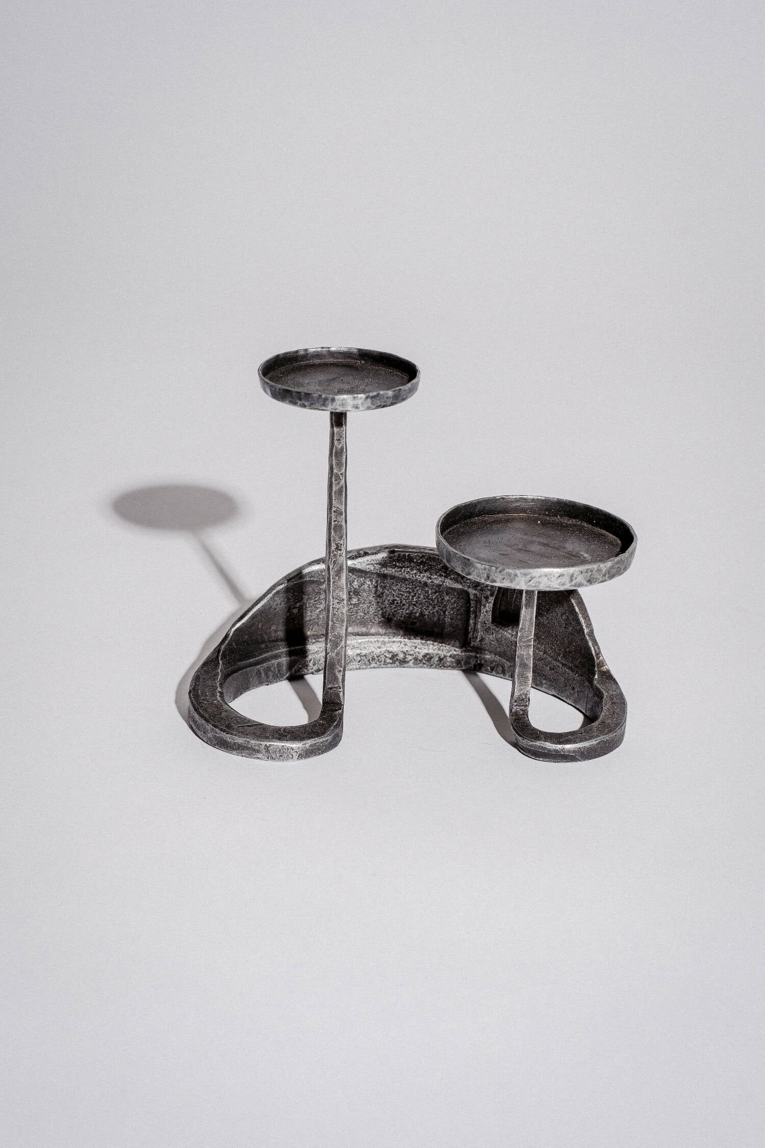 Wrought iron candlestick "Crown"