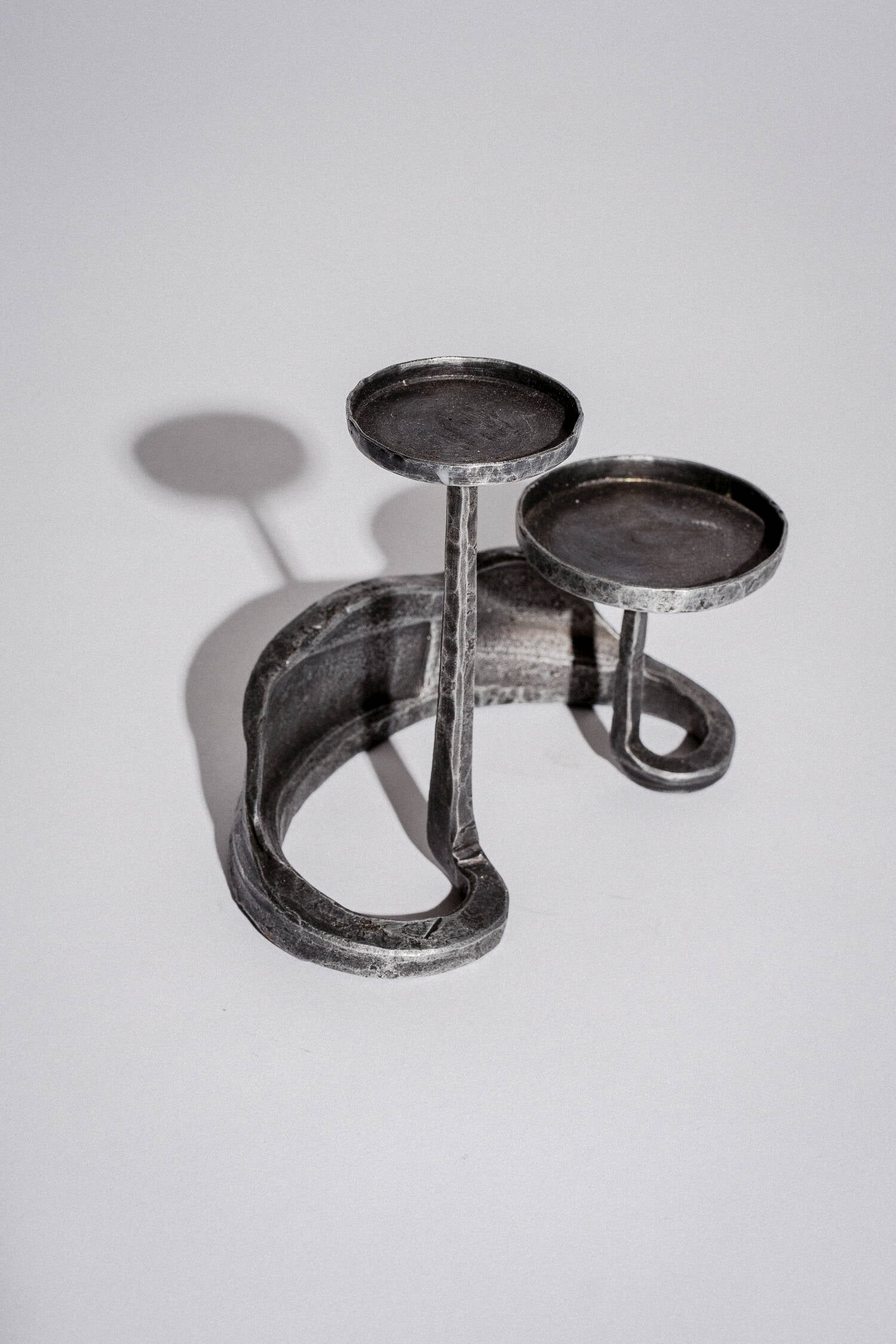 Wrought iron candlestick "Crown"