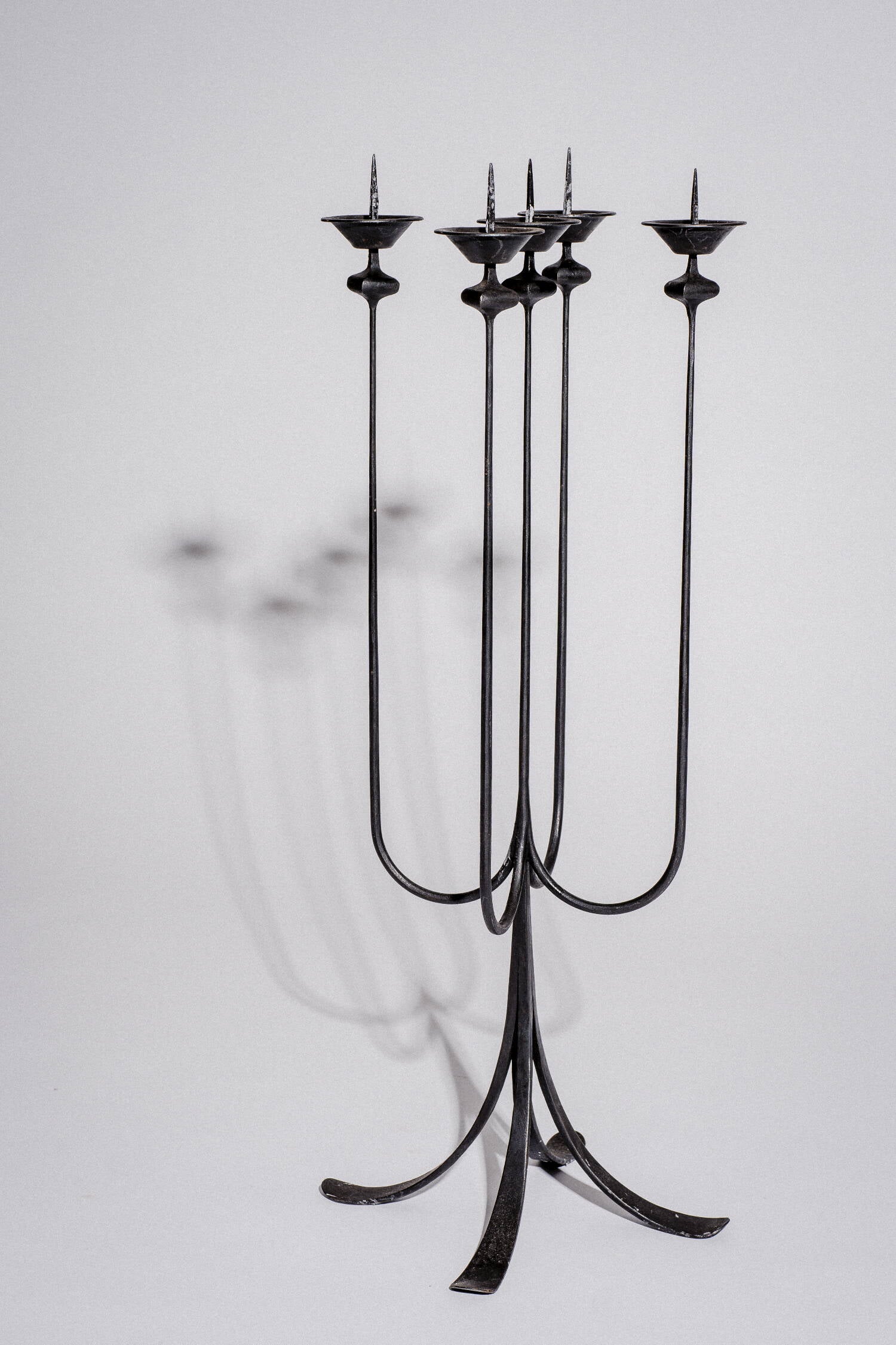 Forged five-arm candlestick