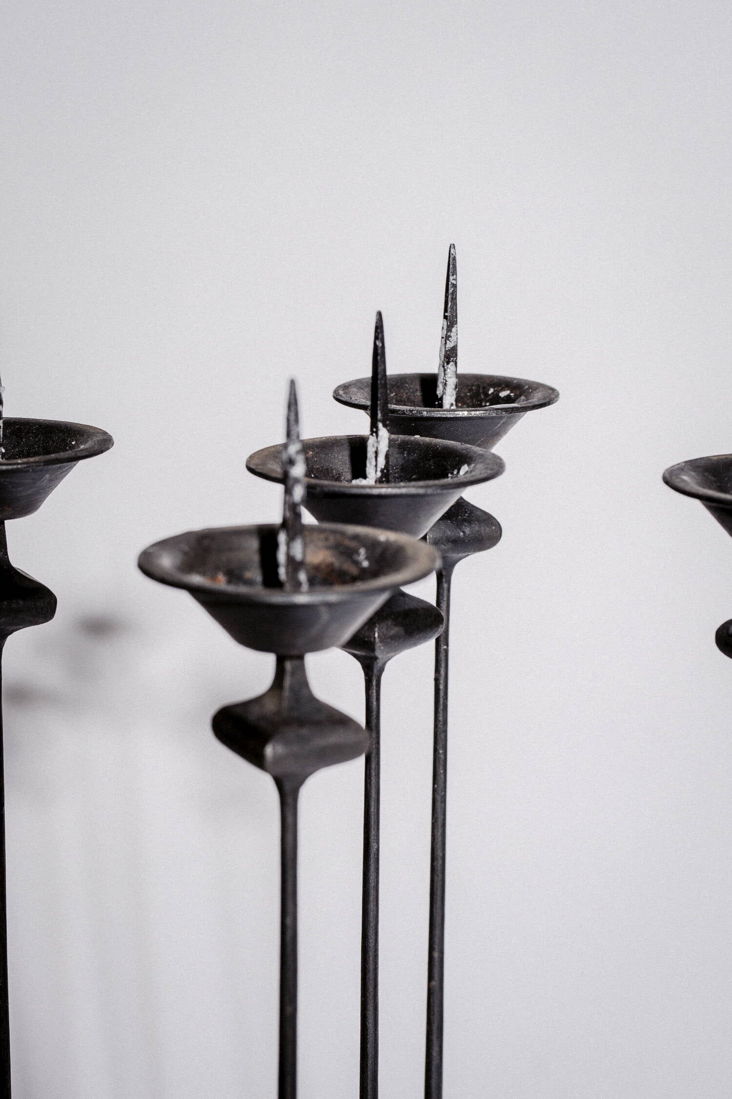 Forged five-arm candlestick
