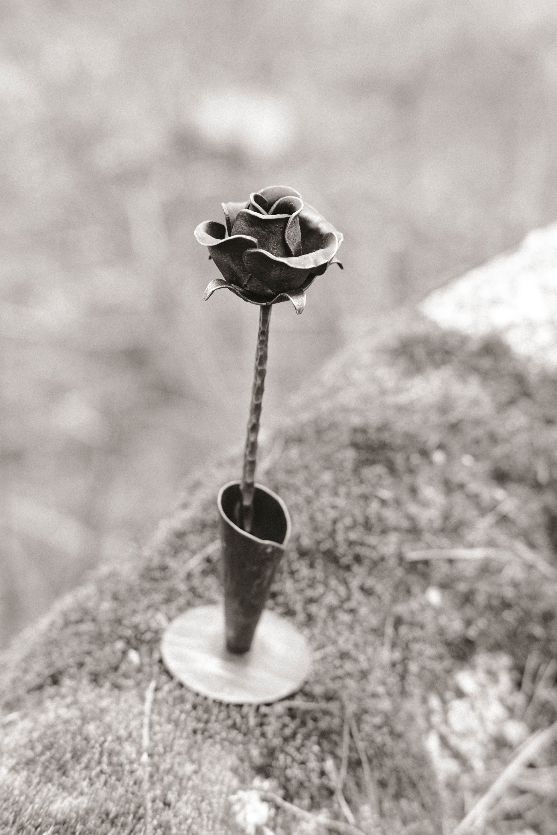 Geschmiedete Blume "Rose"