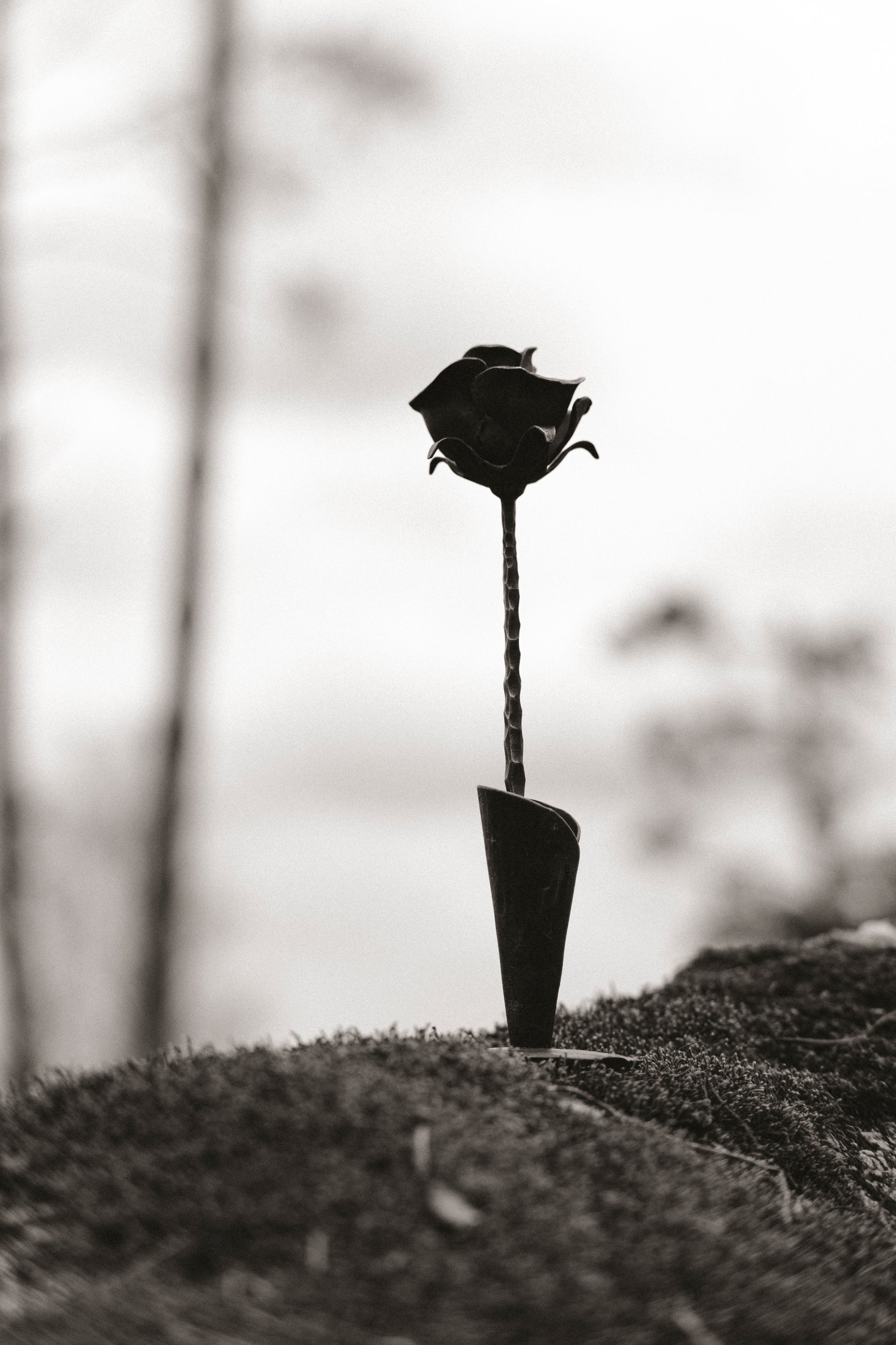 Geschmiedete Blume "Rose"