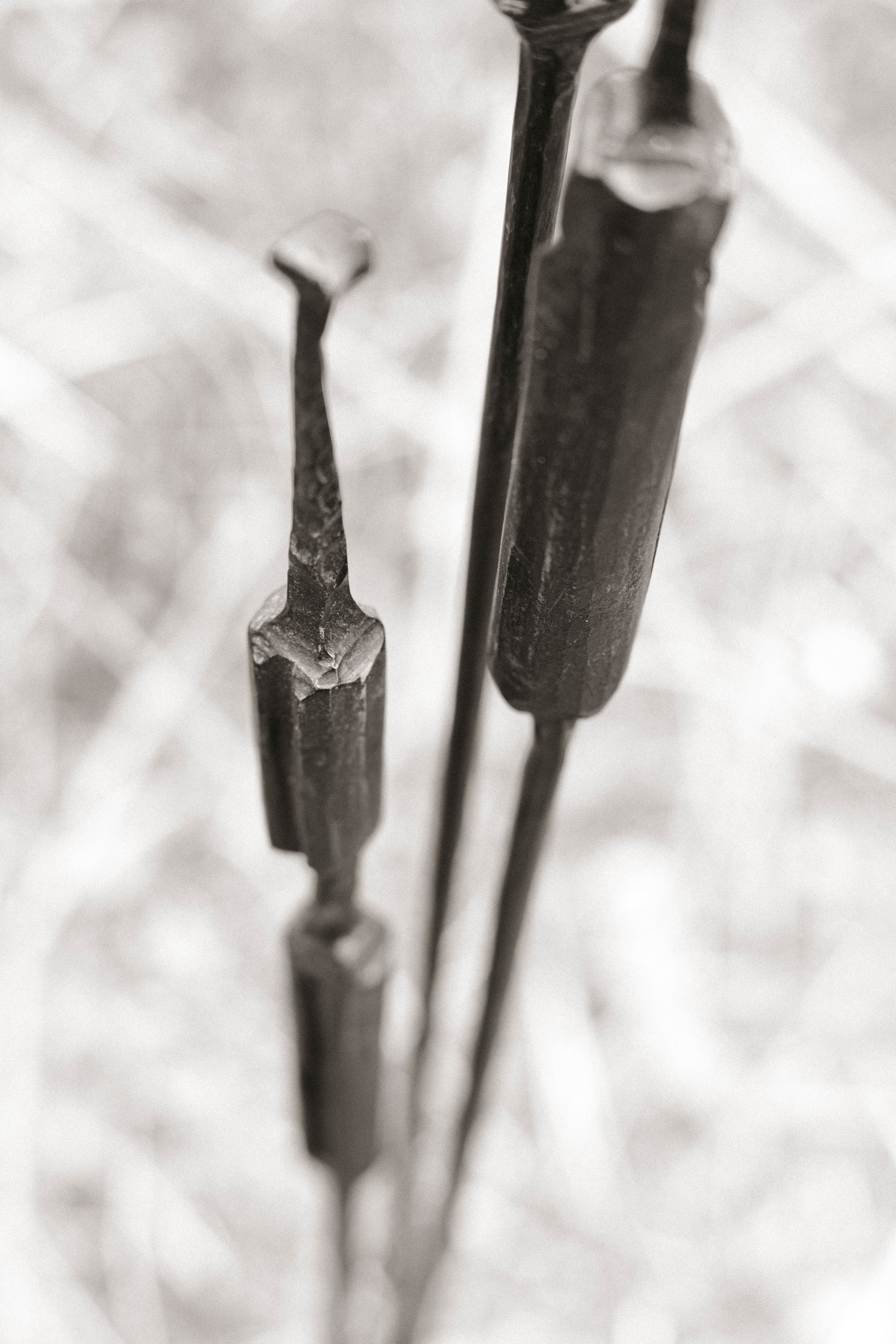 Geschmiedete Blume "Rohrkolben"