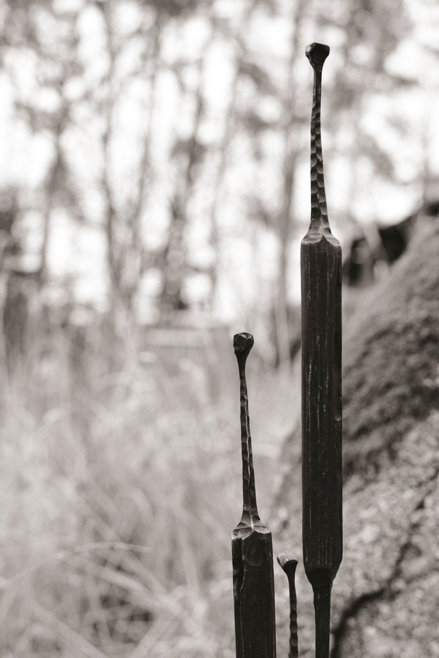 Geschmiedete Blume "Rohrkolben"