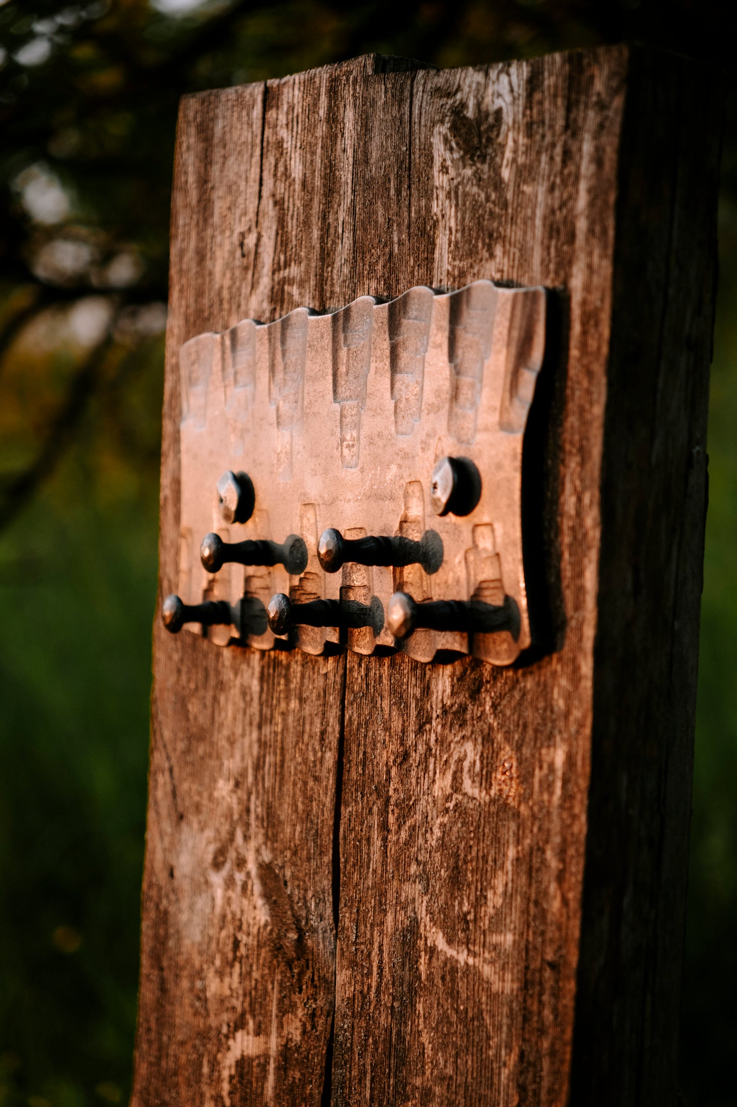 Geschmiedeter Wand-Schlüsselhalter IV.