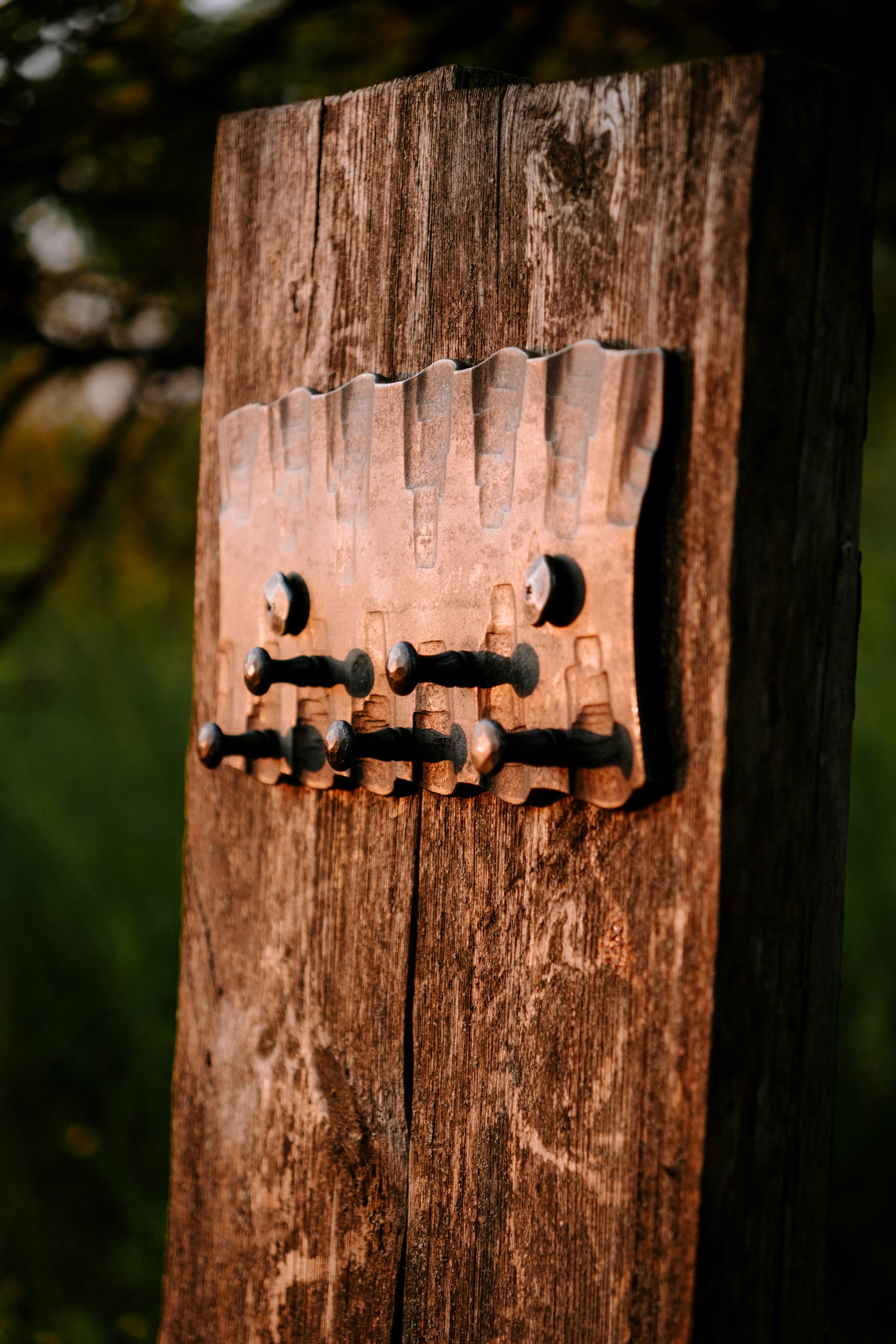 Geschmiedeter Wand-Schlüsselhalter IV.