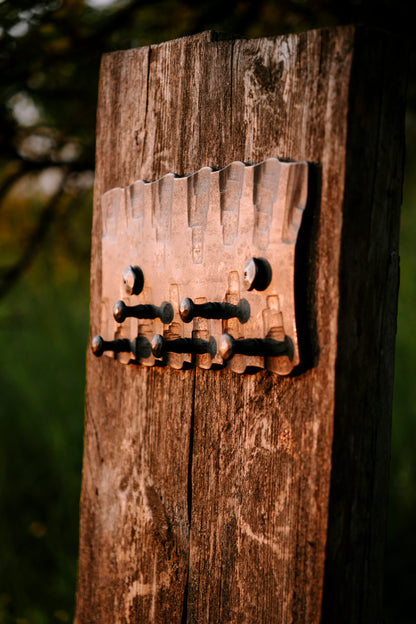 Geschmiedeter Wand-Schlüsselhalter IV.